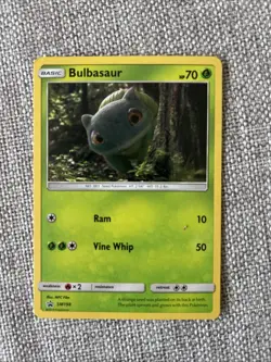 Pokemon TCG Bulbasaur Detective Pikachu Holo Card Promo SM198 - Image 1