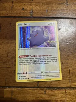 Pokemon TCG Ditto Holo Rare Card Pokemon Go 053/078 - Image 1