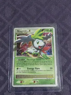 Pokemon TCG Shaymin LV.X DP Black Star Promotional Dp39 Holo Promo 1st Edition - Image 1