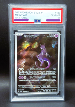 PSA 10 Mewtwo AR 183/165 SV2a Pokemon Card 151 Japanese 2023 Gem Mint - Image 1