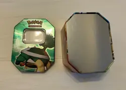 Pokemon TCG Torterra Lv. X Collectors Empty Tin Storage Display Black Star Promo - Image 1