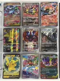 Pokemon Card Collection Binder Lot Holo Rare Rocket Lucario Pikachu Charizard - Image 1