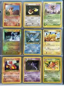 Pokemon Card Collection VTG Binder Holo Rare 1st WOTC E-Reader Articuno Pikachu - Image 1