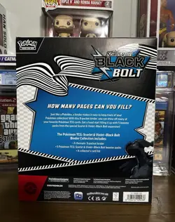Pokemon Scarlet & Violet Black Bolt Binder Collection Factory Sealed 5 Packs - Image 2