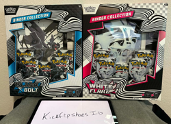 Pokemon TCG Black Bolt & White Flare Binder Collection Set Factory Sealed - Image 1