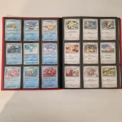 Pokemon Binder C/Uc Cards Collection 9 Pocket No Duplicates Side Loading 360 - Image 4