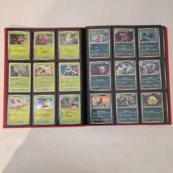 Pokemon Binder C/Uc Cards Collection 9 Pocket No Duplicates Side Loading 360 - Image 5