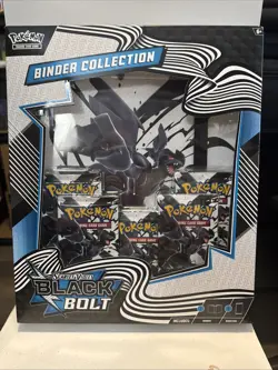 Pokemon TCG Scarlet & Violet 10.5 Black Bolt Binder Collection Box -NEW SEALED - Image 1