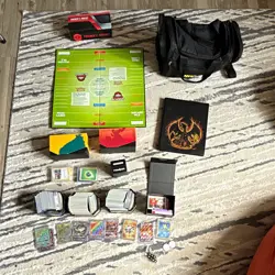 Pokemon Card Collection w/ Full Deck, Binder, 1000+ Cards, Boxes, Rare Cards - Image 1