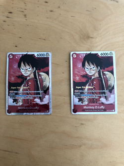 2022 One Piece Monkey D Luffy St01 012 SR Super Pre-Release x2 - Image 1