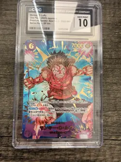 One Piece 2025 Alt Art Monkey D. Luffy PRB02 SP Japanese #061 CGC 10 GEM MINT - Image 1