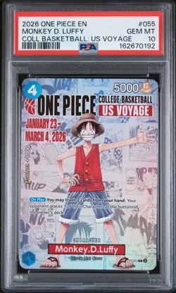 2026 ONE PIECE PROMOS #055 MONKEY D. LUFFY PSA 10 - Image 1