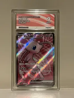2023 Pokemon Card 151 Mew ex 195/165 Japanese Secret Rare Holo Ace 9 - Image 1