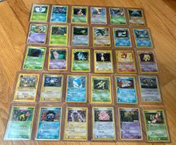 NICE! 30 Pokemon Card Lot 1st Ed Vintage Holos Reverse Stamps NM-LP-MP WOTC !!! - Image 1