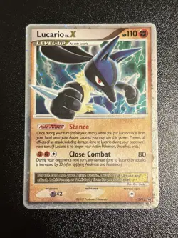 UNGRADED Pokemon Lucario LV.X (DP12) - Diamond&Pearl HOLO BLACK STAR PROMO 2007 - Image 1