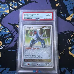 2009 POKEMON DIAMOND & PEARL BLACK STAR PROMO #DP37 DIALGA LV.X-HOLO PSA 8 - Image 1