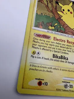 Pokemon TCG 2007 Pikachu #DP16 Diamond & Pearl Black Star Promo - HP - Image 4