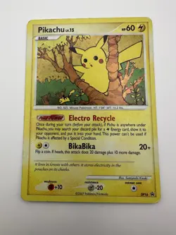 Pokemon TCG 2007 Pikachu #DP16 Diamond & Pearl Black Star Promo - HP - Image 5