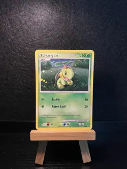 Pokemon - Turtwig - DP01 - Diamond & Pearl Black Star Promo - Cosmos Holo LP/MP - Image 1