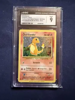 2023 Charmander 001/034 TCG Classic Charizard & Ho-Oh ex Deck - Holo CGC 9 MINT - Image 1