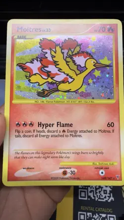 Moltres LV.33 Supreme Victors Holo Pokemon TCG Card 149/147 Secret Rare NM-/VLP - Image 2