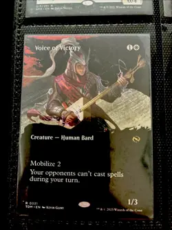 MTG Voice of Victory Borderless Tarkir: Dragonstorm Card NM Condition - Image 1