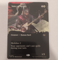 MTG Voice of Victory BORDERLESS - Tarkir: Dragonstorm - Image 1