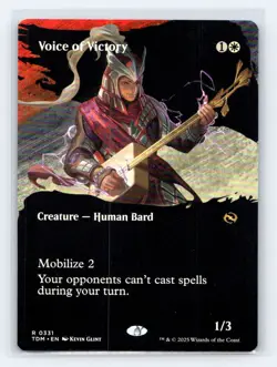 Voice of Victory (Borderless) 331 Tarkir: Dragonstorm Magic: The Gathering NM - Image 1