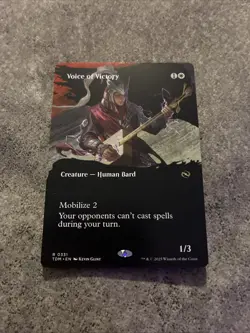 Voice of Victory (Borderless) Magic The Gathering (mtg) Tarkir Dragonstorm - Image 1