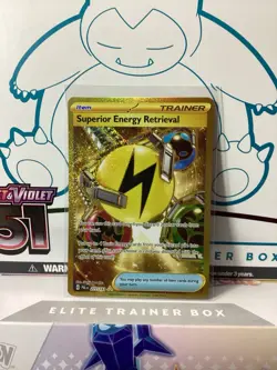 Pokemon TCG Superior Energy Retrieval Holo Card 277/193 Sv02: Paldea Evolved - Image 1