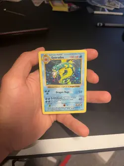 Gyarados 6/102 Shadowless Holo Rare Base Set Pokemon Card DMG READ DESCRIPTION - Image 1