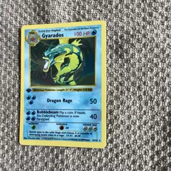 Pokemon TCG Gyarados Holo Rare Shadowless 1999 Base Set 1st Edition 6/102 - Image 2