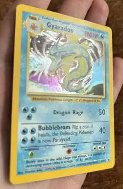 Pokemon Base Set Magikarp 35/102 & Gyarados Holo 6/102 NM-LP Lot (2) - Image 5