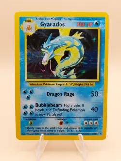 Gyarados Holo Rare Base Set 6/102 Pokemon Card - WOTC 1999 - Image 1