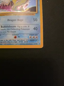 Pokemon Cards Gyarados 6/102 Base Set Unlimited Holo WOTC Rare LP - Image 2