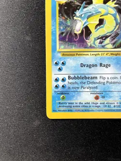 GYARADOS 6/102 HOLO RARE BASE SET UNLIMITED POKEMON HEAVILY PLAYED - Image 4