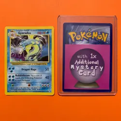 Gyarados Holo Rare MP 6/102 Base Set Pokemon Card 006/102 Vintage WOTC - Image 1