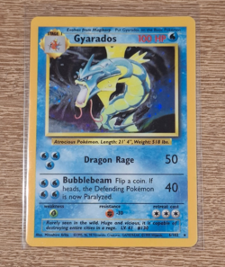 Pokemon TCG Gyarados Base Set 6/102 Holo Unlimited Holo Rare LP- NM - Image 1