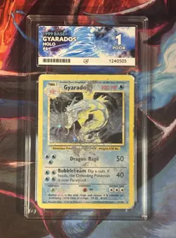 Pokemon TCG Gyarados 6/102 Base Set Holo Vintage 1999 WOTC Ace 1 - Image 1