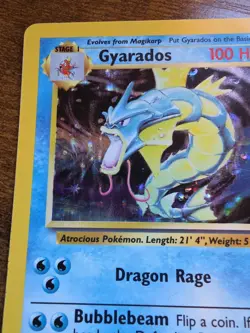Pokemon TCG Gyarados Base Set 6/102 Holo 1999-2000 Wizards Base Set Copyright... - Image 2