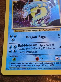 Pokemon TCG Gyarados Base Set 6/102 Holo 1999-2000 Wizards Base Set Copyright... - Image 5