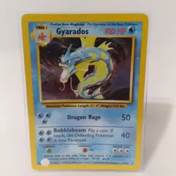 Wizards of the Coast Gyarados 6/102 Base Set Holo Rare Pokemon TCG EN 1999 HP100 - Image 1