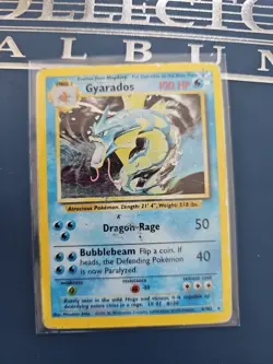 Pokemon Gyarados TCG Holo Rare Card Base Set, 6/102, Vintage - Image 1