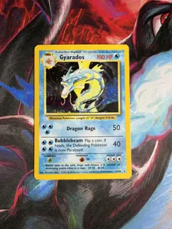 Holo Rare Gyarados 6/102 Base Set LP Pokemon Trading Card Game TCG WOTC - Image 1