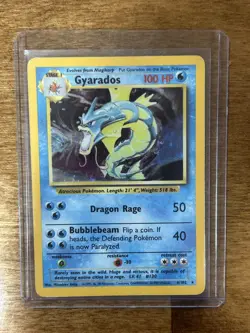 Pokemon TCG Gyarados Base Set 6/102 Holo 1999-2000 Wizards Base Set - Image 1