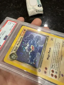 Pokemon Dark Machamp 1st Edition Holo Rare TCG Vintage Card PSA 7 Near Mint #68 - Image 4