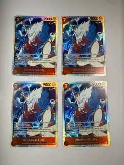 One Piece Card Game Monkey D. Luffy ST31-004 Alt Art Foil x4 - Image 1