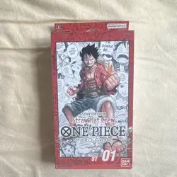 Bandai Namco One Piece Card Game Straw Hat Crew Starter Deck ST-01 English - Image 1