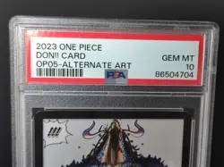 PSA 10 DON!! Card Alternate Art 2023 One Piece OP05 Awakening Of A New Era - Image 4