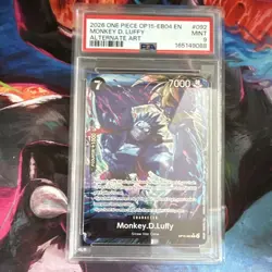 2026 One Piece OP15-EB04 EN Monkey D Luffy Alt Art Foil #092 PSA 9 - Image 1